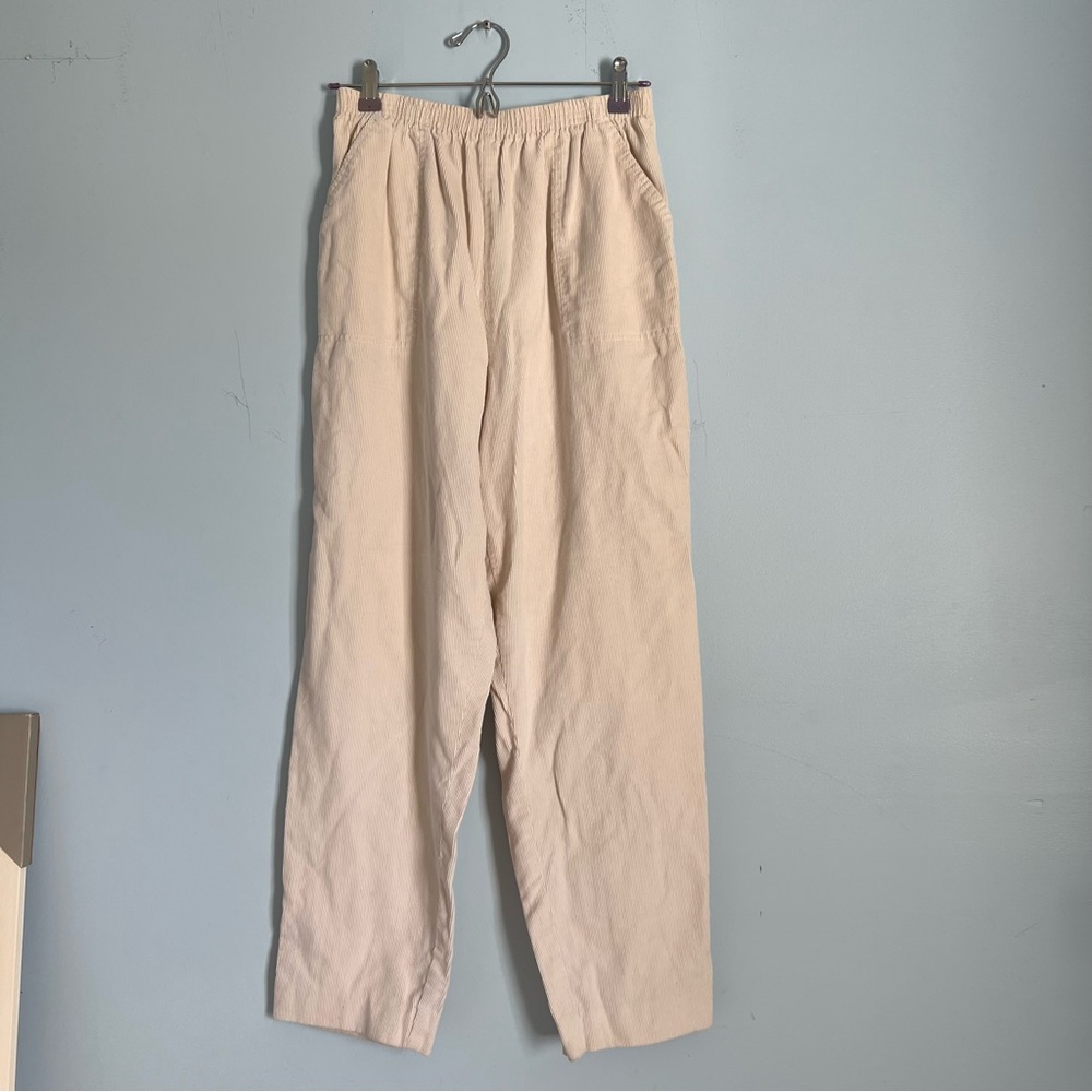 Alfred Dunner white corduroy pants